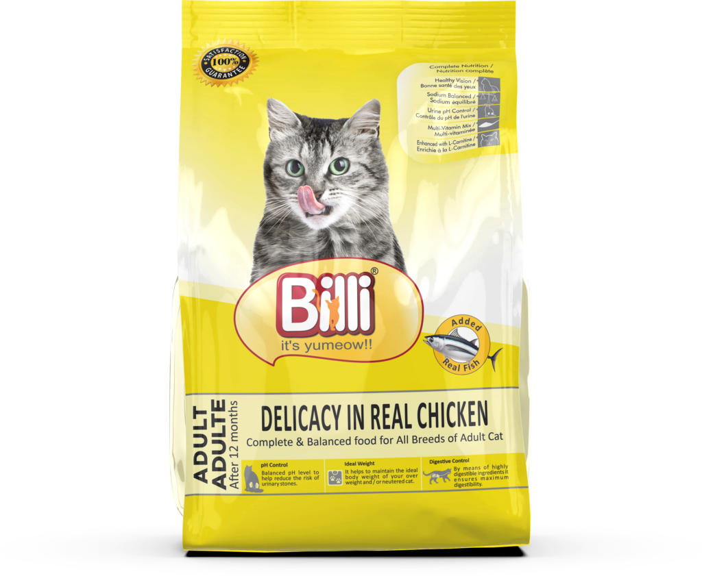 Billi Real Chicken Adult Cat Food 3kg Pets for Homes