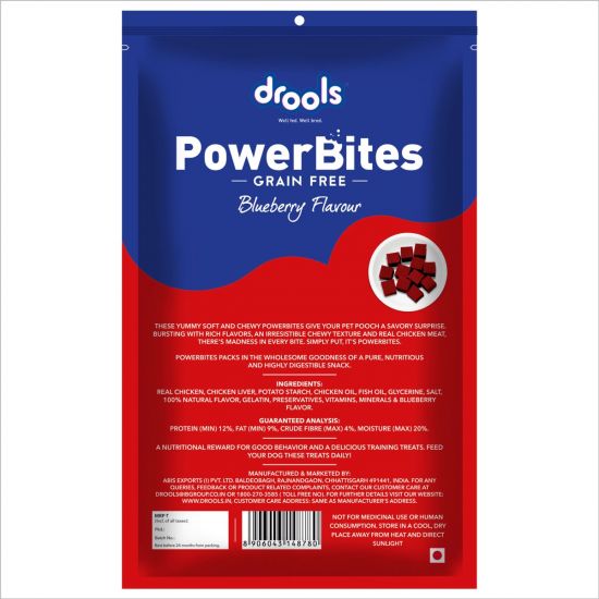Power Bites Blueberry Flavour, Dog Treats