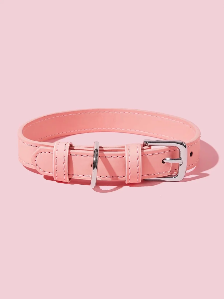 Solid Dog Collar - Pink - Small