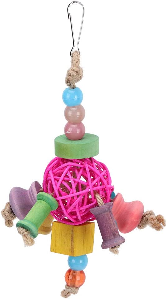 Bird Toy Wooden Hanging Chewing
