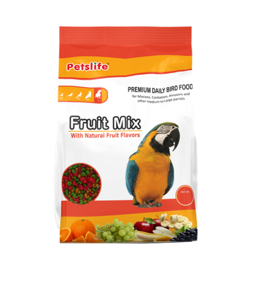 Petslife Natural Fruit Mix Large Bird Food 1kg