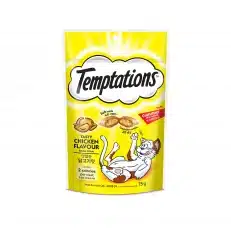 TEMPTATIONS Cat Treat Adult Tasty Chicken Cat Snack (75gm)