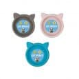 Cat Bowls 2 Pack Plastics (Assorted Colours )