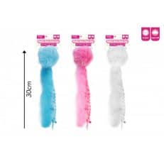 Plush Kitten Toy With Fluffy Tail 3 Colours