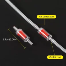 Aquarium Air Pump Check Valves – Non-Return One-Way (Red)