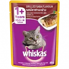 Whiskas Pouch Grilled Saba 80g