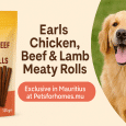Golden Retriever with Chicken, Beef & Lamb Meaty Rolls