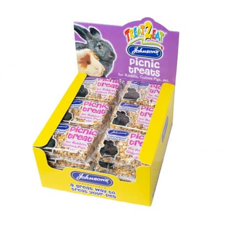 Johnson's Fruity Sticks for Rabbits and Guinea Pigs treat packaging