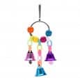 Hanging Bead and Bell Cluster Bird Toy
