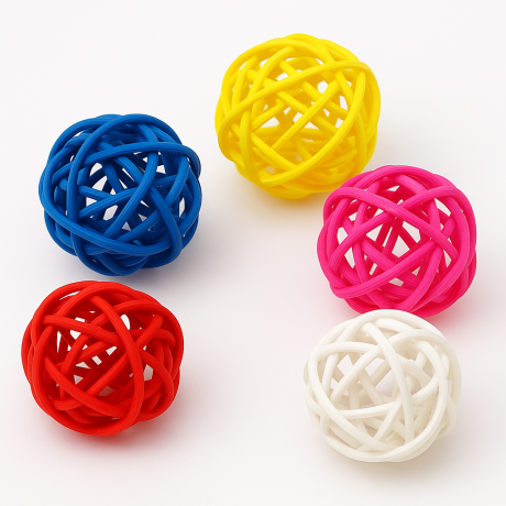 Colorful Chew Ball Bird Toy Set