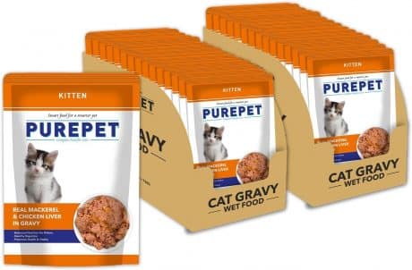 Purepet Kitten Gravy Real Mackerel Wet Food 1pc 50gm