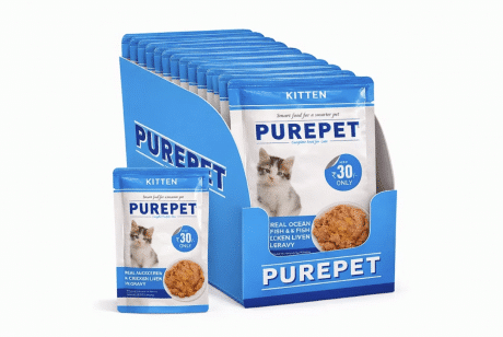 Purepet Kitten Gravy Ocean Fish Wet Food 1pc 50gm
